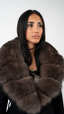 Bria Fur Coat - Black