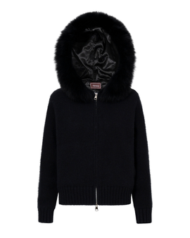 Fur Jacket Satin - Black