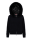 Fur Jacket Satin - Black