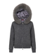 Fur Jacket Satin - Grey