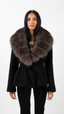 Bria Fur Coat - Black