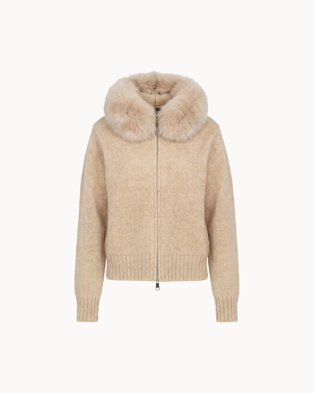 Fur Jacket - Beige – Alessa Clothing