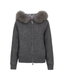 Fur Jacket Satin - Grey