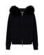Fur Jacket Satin - Black
