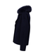 Double Button Cashmere Coat - Navy