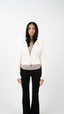 Knitted Cropped Fur Sweater