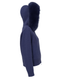 Fur Jacket Satin - Navy Blue
