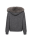 Fur Jacket Satin - Grey