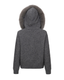 Fur Jacket Satin - Grey