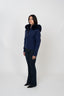 Fur Jacket - Navy Blue