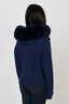 Fur Jacket - Navy Blue