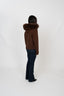 Fur Jacket  - Dark Brown