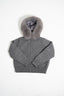 Fur Jacket Satin - Grey