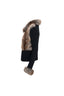 Ivory Fur Cardigan - Black