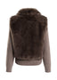Luna Faux Fur Jacket - Brown
