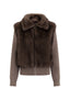 Luna Faux Fur Jacket - Brown