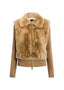 Brown Rex Fur Jacket
