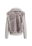 Luna Faux Fur Jacket - Stonewash