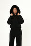 Fur Two Piece Set - Black