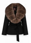 Bria Fur Coat - Black