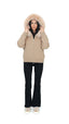 Fur Jacket Satin - Brown