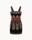 Midnight Maharani Beaded Dress with Cape
