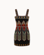 Midnight Maharani Beaded Dress with Cape