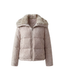 Cloud Corduroy Mink Jacket - Nude