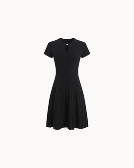 Cleo Keyhole Dress - Black