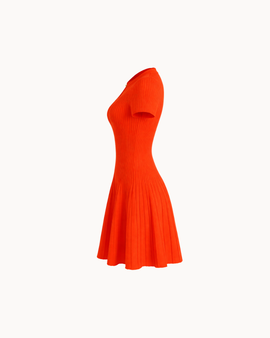 Cleo kjole med keyhole-detalj – Mandarin