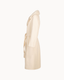 Ivory Layal Mink Collar Coat