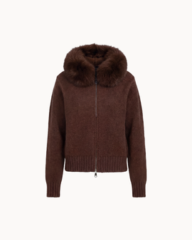 Fur Jacket  - Dark Brown