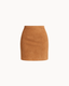 Linea Suede Mini Skirt - Caramel