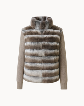 Aspen Fur Jacket - Oatmeal