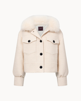 Button Up Wool Jacket - Off White