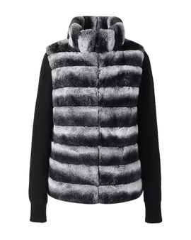 Aspen Fur Jacket - Black