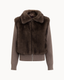 Luna Faux Fur Jacket - Brown