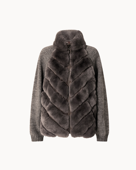Cenya Fur Jacket - Frosted Greige