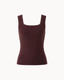 Alessa Knitted Tank Top - Brown