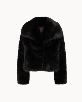 Ophelia Faux Fur Jacket - Black