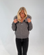 Fur Jacket Satin - Grey