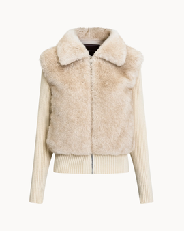Luna Faux Fur Jacket - Vanilla
