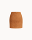 Linea Suede Mini Skirt - Caramel
