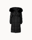 Sasha Fox Fur Padded Coat - Black