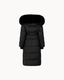 Sasha Fox Fur Padded Coat - Black