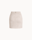 Linea Suede Mini Skirt - Stone