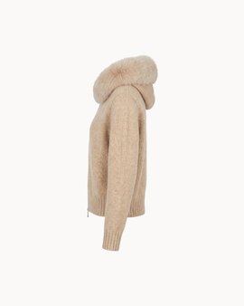 Pälsjacka – Beige