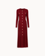 Simone Button Down Dress — Bordeaux