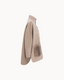 The Reem Mink Cashmere Coat - Sandstone