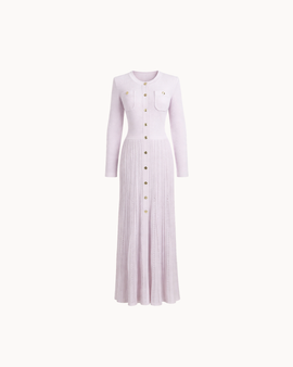 Simone Button Down Dress — Lavender